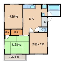 サンハイツ2号の物件間取画像